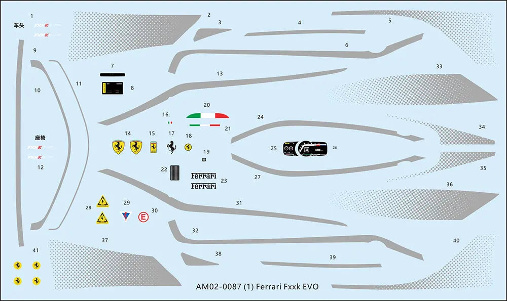 Alpha Models 1:24 Ferrari FXX K EVO - Full Resin Model Kit Franklin Hobbies Ltd