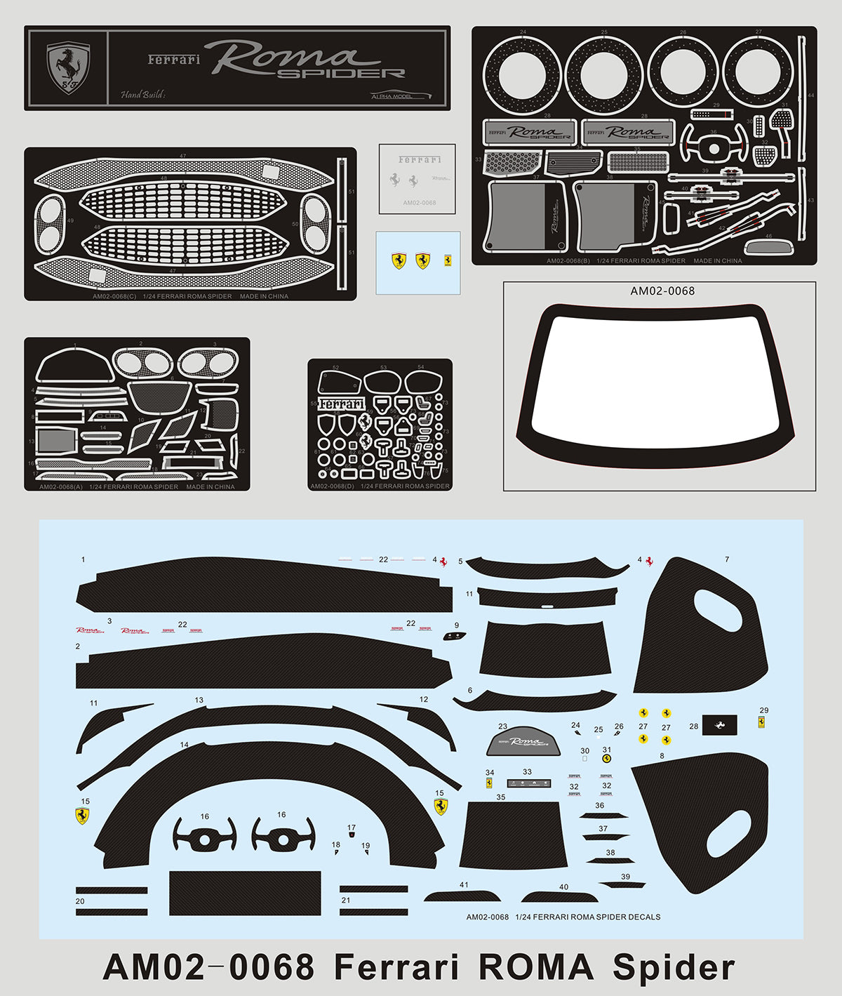 Alpha Models 1:24 Ferrari Roma Spider - Full Resin Model Kit