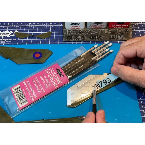 Ickysticky Silicone Tip Brush 5pk IckySticky