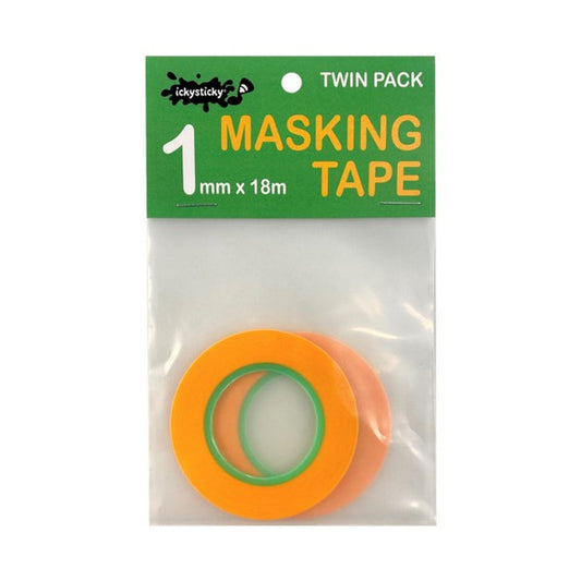 Ickysticky Masking Tape 1mm x 18m Twin Pack