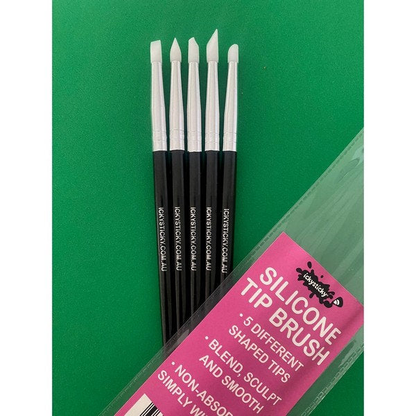 Ickysticky Silicone Tip Brush 5pk IckySticky