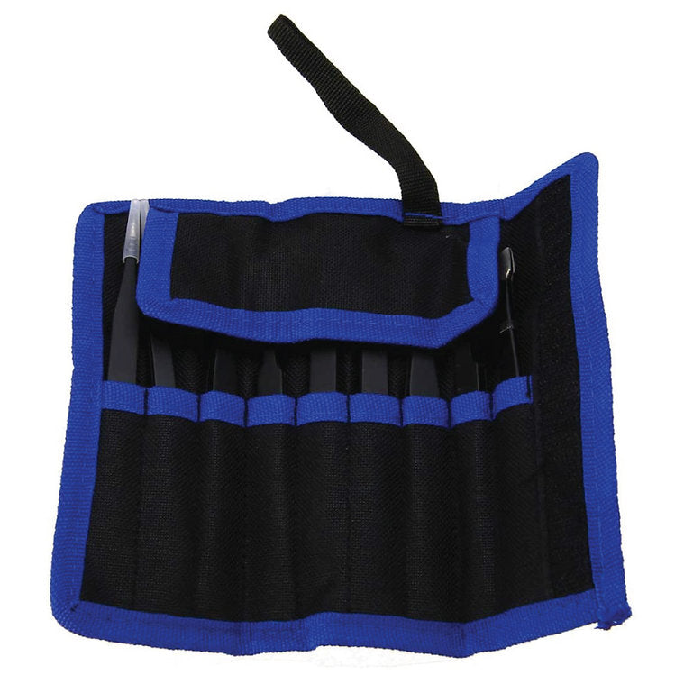 IckySticky 9 Piece Precision Tweezer Set with Bag IckySticky