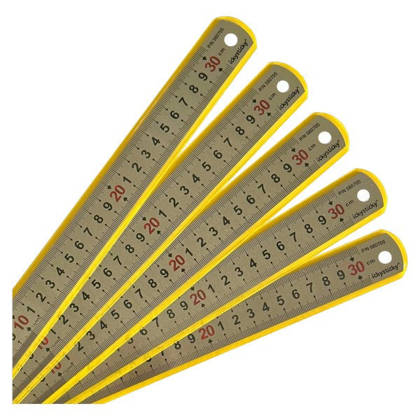 Ickysticky 300mm Stainless Steel Ruler (Thick) – Franklin Hobbies Ltd