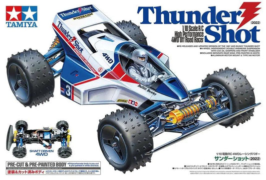 Tamiya 1/10 2022 Thunder Shot Off-Road RC Kit (Excl ESC)