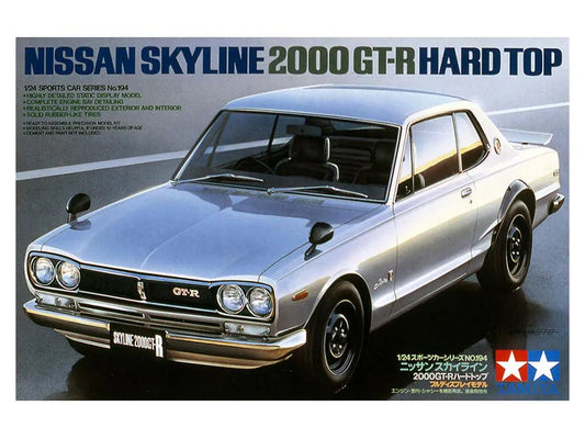 Tamiya 1:24 NISSAN SKYLINE 2000 GT-R HARD TOP Plastic Model Kit