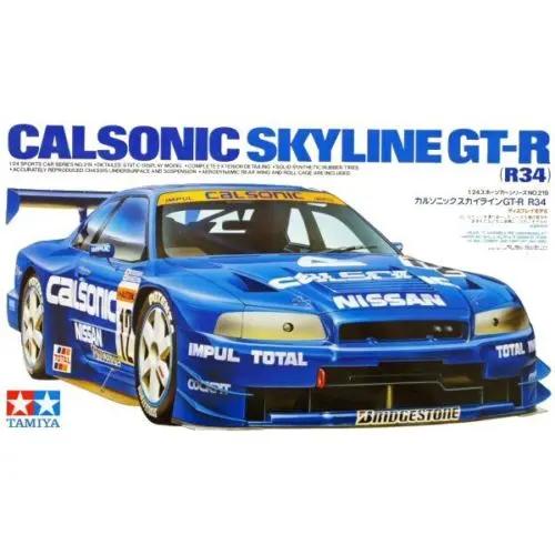 Tamiya 1:24 CALSONIC SKYLINE GT-R (R34) Plastic Model Kit