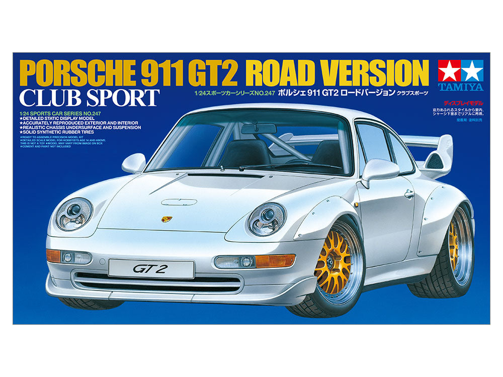 Tamiya 1/24 Scale Porsche 911 GT2 Road Version Club Sport Tamiya