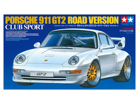 Tamiya 1/24 Scale Porsche 911 GT2 Road Version Club Sport Tamiya