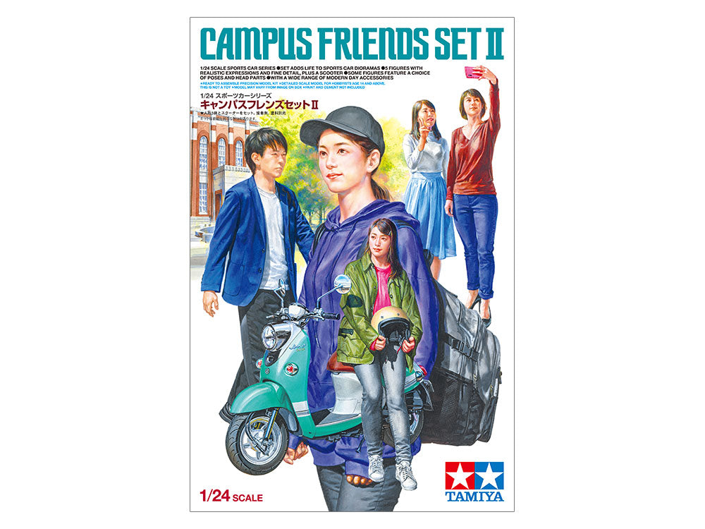 Tamiya 1/24 Campus Friends Part 2 Set Plastic Model Kit Tamiya