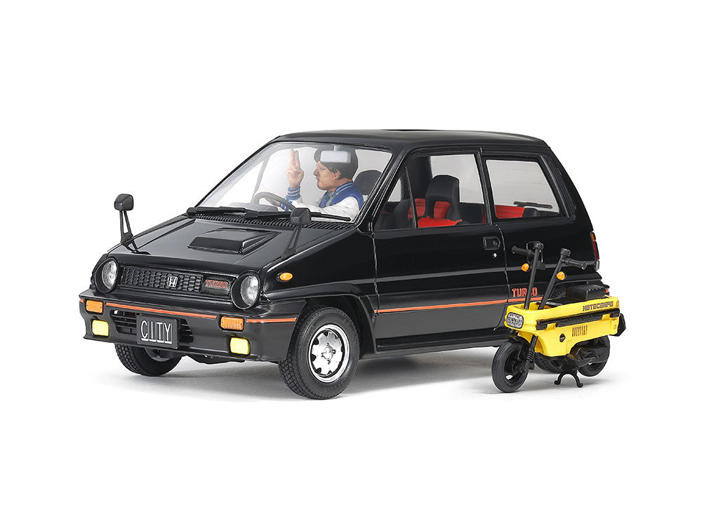 Tamiya 1:24 Honda City Turbo with Motocompo Scooter Tamiya