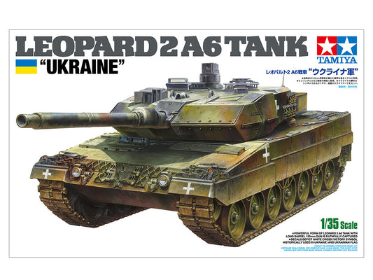 Tamiya 1:35 Leopard 2A6 Ukraine Plastic Model Kit Tamiya