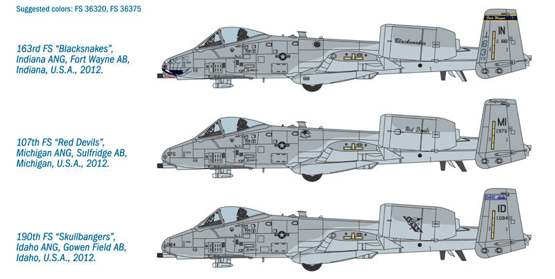 Italeri 1/48 A - 10C ''Blacksnakes'' Plastic Model Kit Italeri