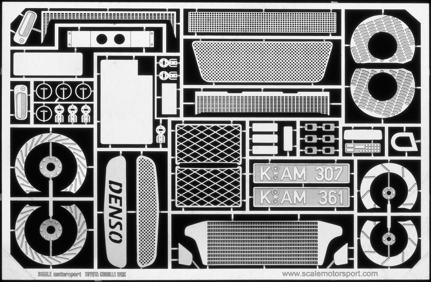 Scale Motorsport 1/24 Toyota Corolla WRC Photoetch Set Scale Motorsport