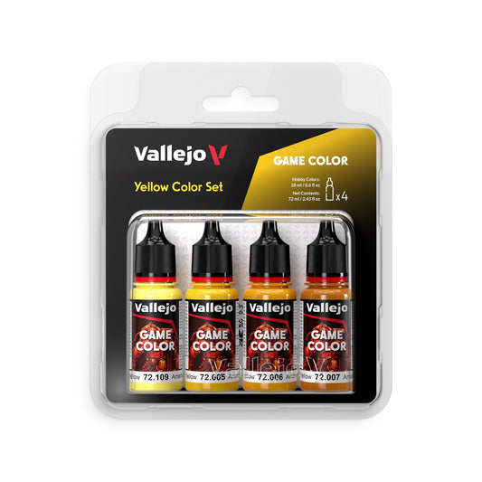 Vallejo Game Colour: Yellow Colours Acrylic Paint Set