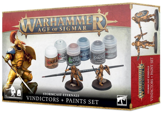 Warhammer Age of Sigmar: Stormcast Eternals Vindictors & Paint Set