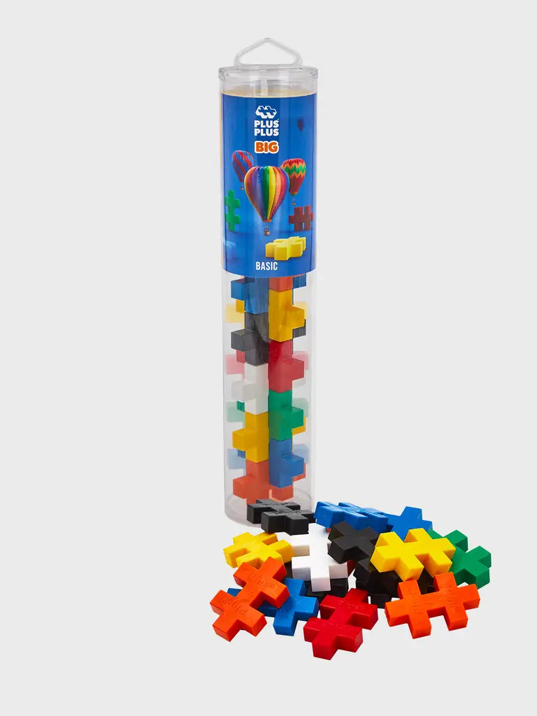 Plus Plus Big Basic Colourmix 15pc Tube Plus Plus
