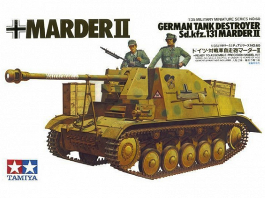 Tamiya 1:35 German Tank Destroyer Sd.kfz.131 Marder II Plastic Model Kit Tamiya