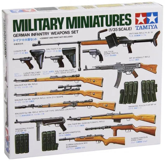Tamiya 1:35 GERMAN INFANTRY WEAPONS SET Plastic Model kit