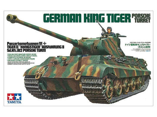 Tamiya 1:35 GERMAN KING TIGER "PORSCHE TURRET" Plastic Model kit
