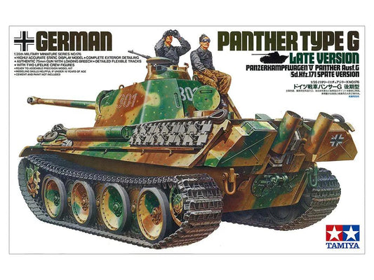 Tamiya 1:35 GERMAN PANTHER TYPE G LATE VERSION Plastic Model kit