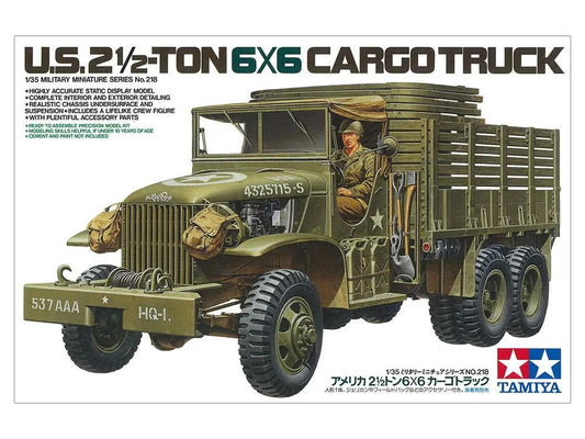 Tamiya 1:35 U.S. 2 1/2-TON 6x6 CARGO TRUCK Plastic Model Kit
