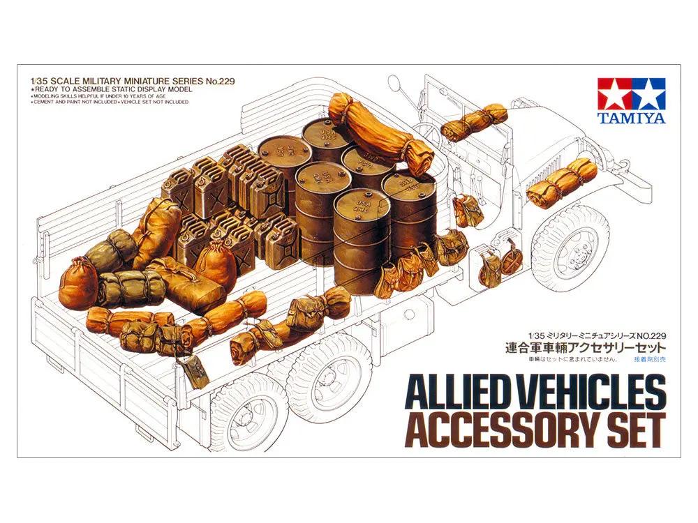 Tamiya 1:35 ALLIED VEHICLES ACCESSORY SET Plastic Model Kit