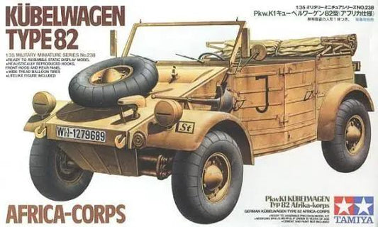 Tamiya 1:35 GERMAN KUBELWAGEN TYPE 82 AFRICA-CORPS Plastic Model Kit