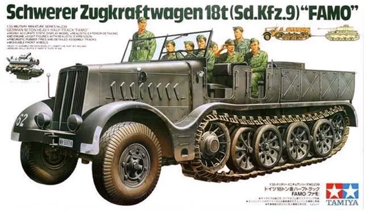 Tamiya 1:35 GERMAN 18 TON HEAVY HALF-TRACK "FAMO" Plastic Model Kit