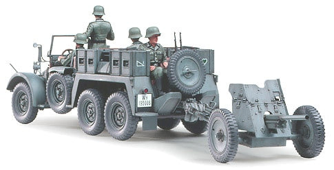 Tamiya 1:35 1/35 KRUPP PROTZE 1 TON (6x4) Kfz.69 TOWING TRUCK with 3.7cm Pak Plastic Model Kit Tamiya