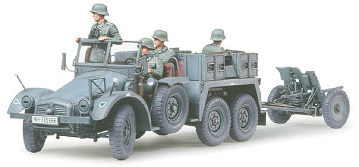 Tamiya 1:35 1/35 KRUPP PROTZE 1 TON (6x4) Kfz.69 TOWING TRUCK with 3.7cm Pak Plastic Model Kit Tamiya
