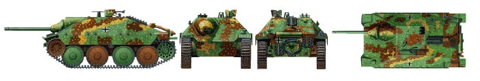 Tamiya 1:35 Derman Tank Destroyer Hetzer Mid Production Plastic Model Kit Tamiya
