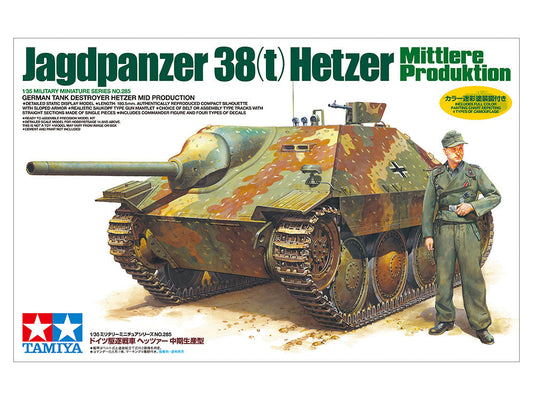 Tamiya 1:35 Derman Tank Destroyer Hetzer Mid Production Plastic Model Kit Tamiya