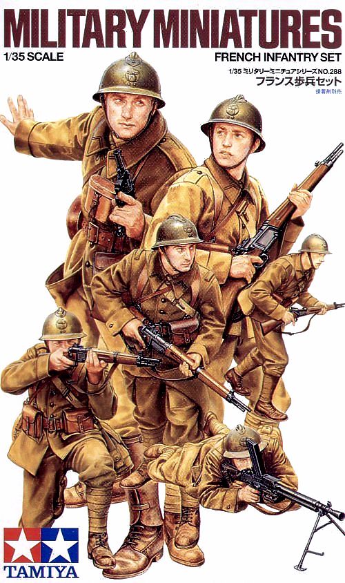 Tamiya 1:35 French Infantry Set Plastic Model Kit Tamiya
