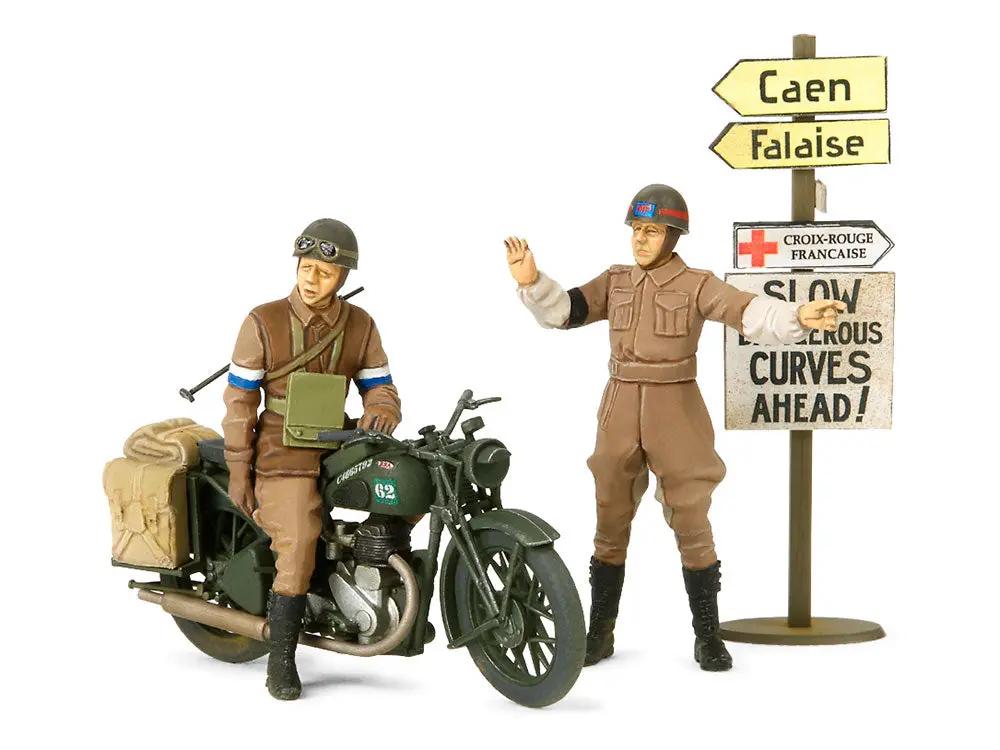 Tamiya 1:35 BRITISH BSA M20 MOTORCYCLE w/MILITARY POLICE SET Plastic Model Kit