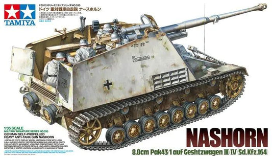 Tamiya 1:35 GERMAN SELF-PROPELLED HEAVY ANTI-TANK GUN NASHORN Plastic Model Kit