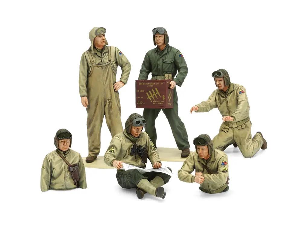 Tamiya 1:35 U.S. TANK CREW SET (EUROPEAN THEATER) Plastic Model Kit