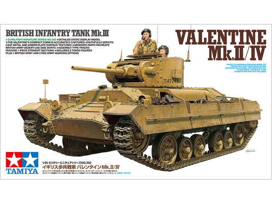 Tamiya 1:35British Infantry Tank Mk.III Valentine Mk.II/IV Plastic Model Kit Tamiya
