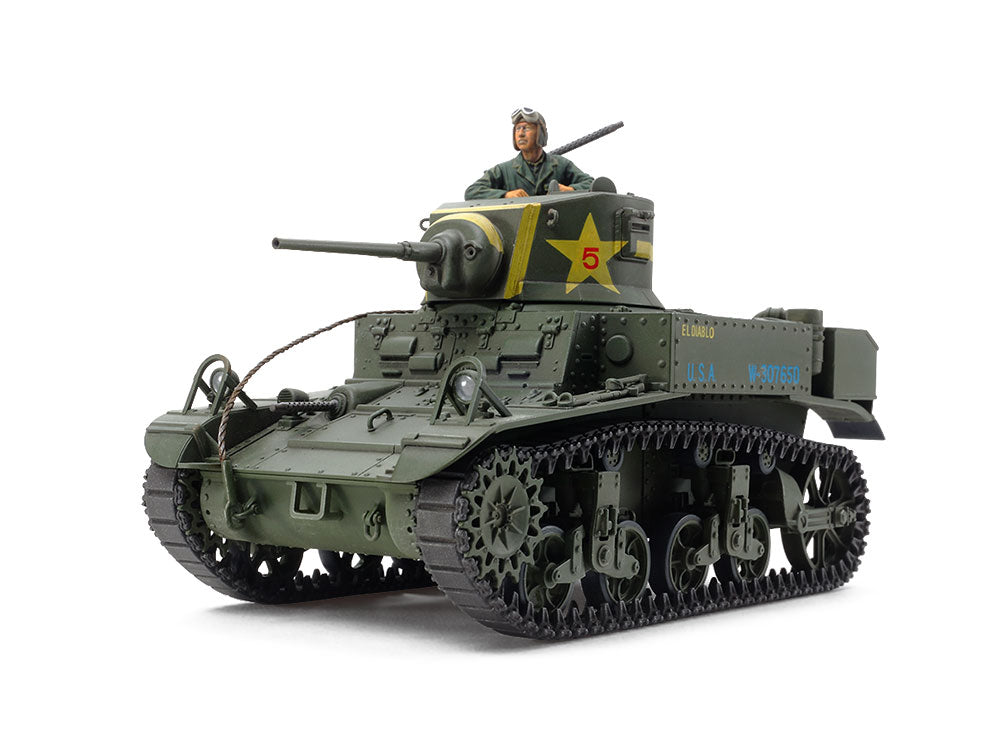 Tamiya 1:35 U.S. Light Tank M3 Stuart Late Production Plastic Model Kit Tamiya