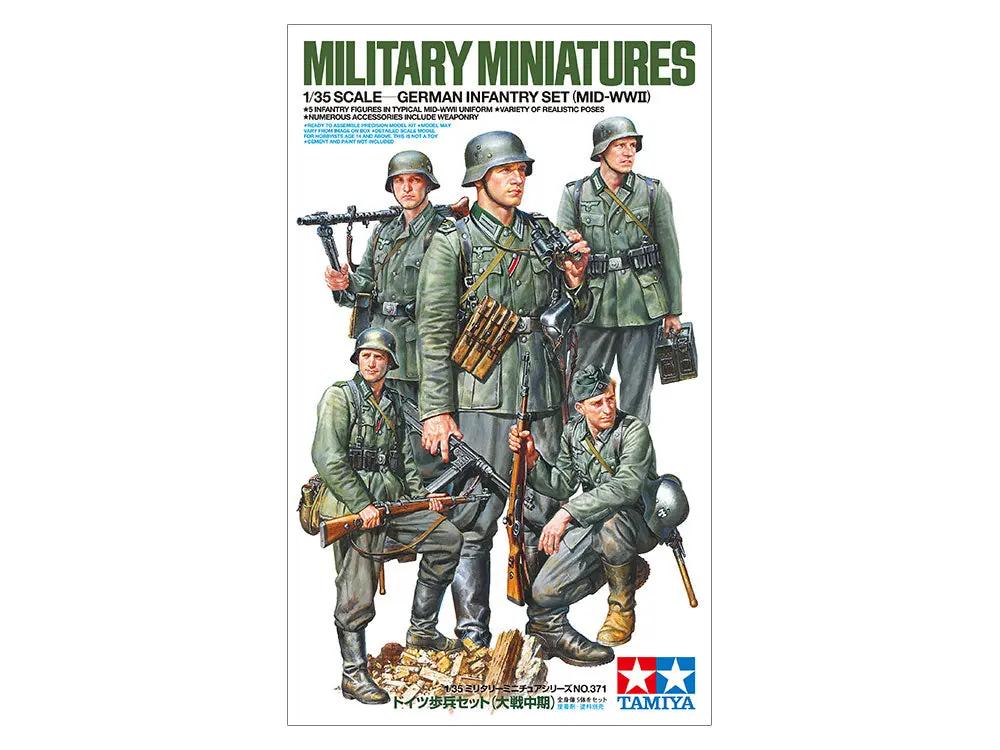 Tamiya 1:35 GERMAN INFANTRY SET (MID-WWII) Plastic Model Kit