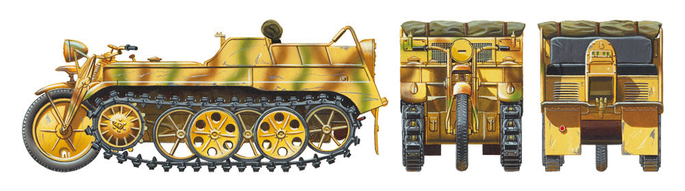 Tamiya 1:35 German Sd.Kfz.2 Kettenkraftrad Mid Production Plastic Model Kit Tamiya