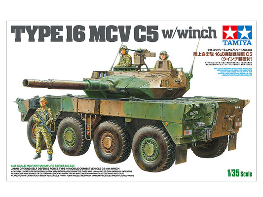 Tamiya 1:35 JGSDF Type 16 MCV C5 Combat Vehicle with Winch Plastic Model Kit Tamiya