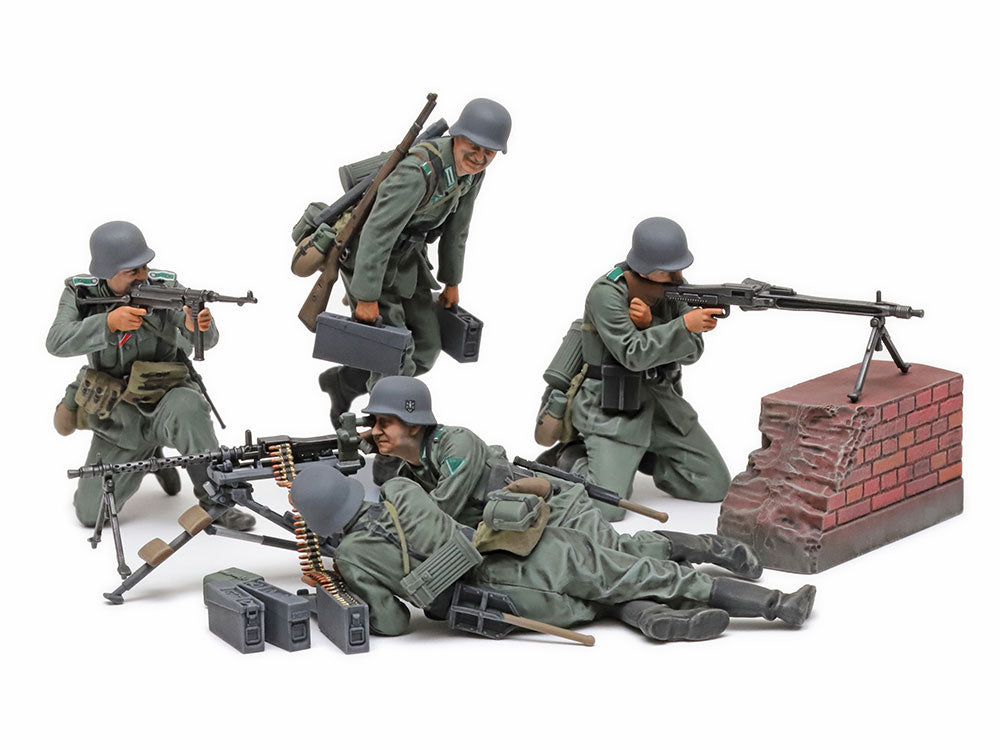 Tamiya 1:35 German Machine Gun Team Mid WWII Plastic Model Kit Tamiya
