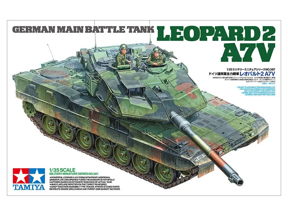Tamiya 1:35 GERMAN MAIN BATTLE TANK LEOPARD 2 A7V Plastic Model Kit