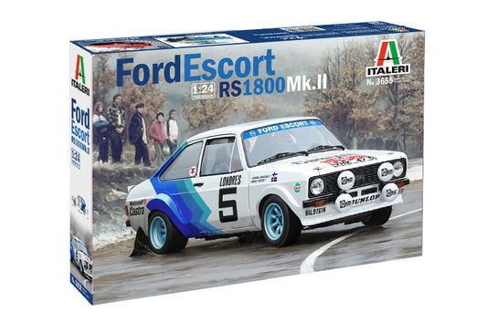 Italeri 1:24 FORD ESCORT RS1800 Mk.II Plastic Model Kit Italeri