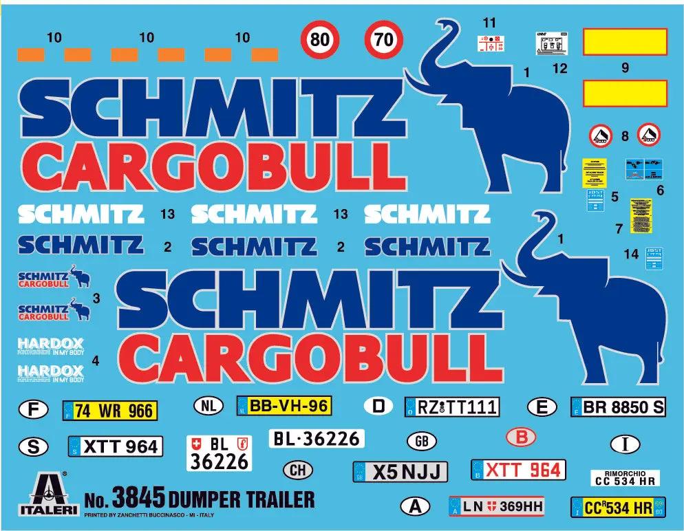 Italeri 1/24 Dumper Trailer Plastic Model Kit