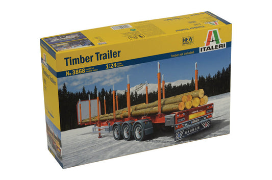 Italeri 1/24 TIMBER TRAILER Plastic Model Kit Italeri