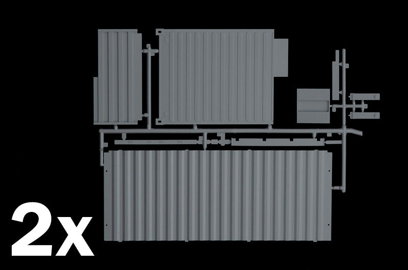 Italeri 1/24 Shipping Container 20 Ft. Plastic Model Kit Italeri