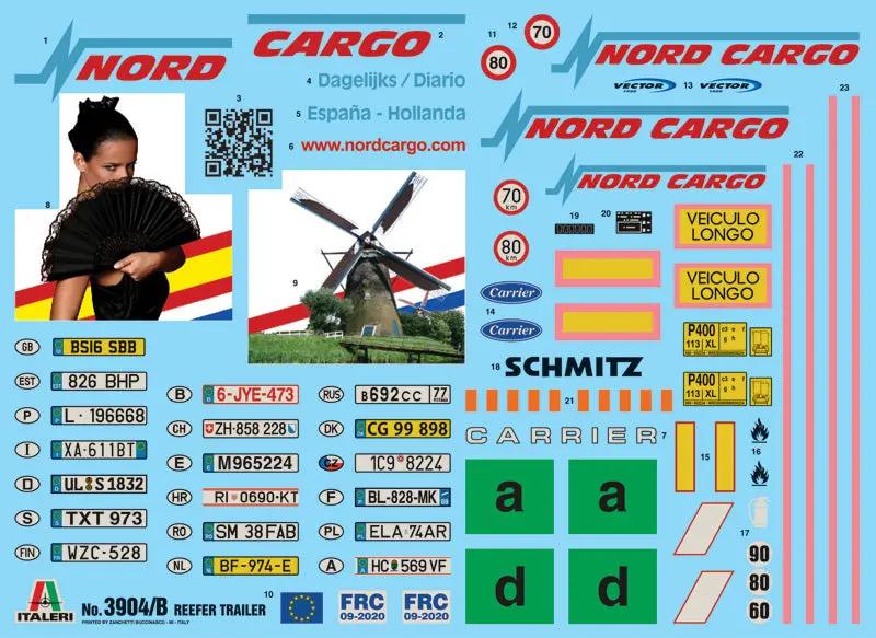 Italeri 1:24 Reefer Trailer Plastic Model Kit