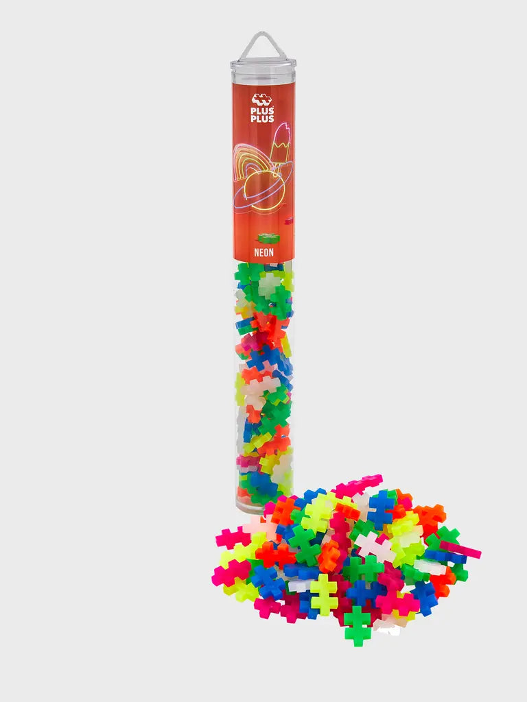 Plus Plus Neon Colourmix 100pce Tube Plus Plus