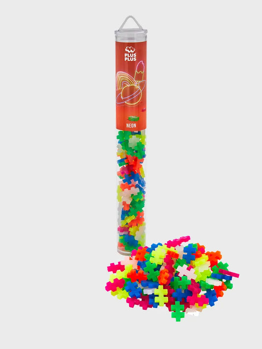 Plus Plus Neon Colourmix 100pce Tube Plus Plus